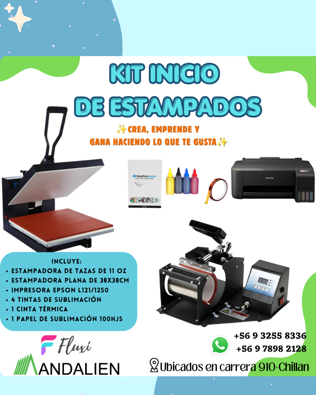 Combo de inicio de estampado