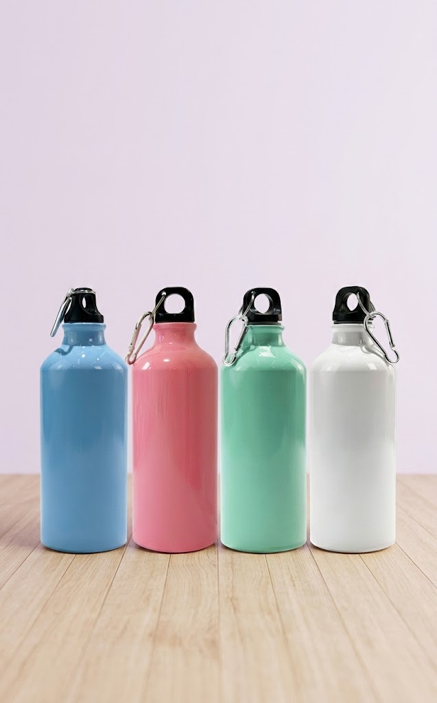 Botella deportiva de aluminio 600 ml