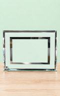 CRISTAL SUBLIMABLE BORDE DOBLE ESPEJO DE 18X23 CM
