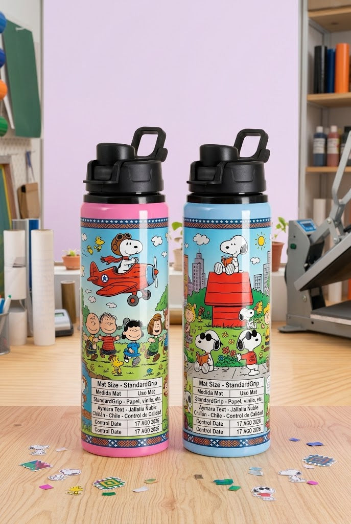 Botella deportiva tapa click de 750 ml