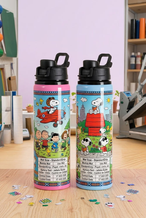 Botella deportiva tapa click de 750 ml