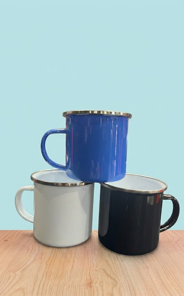 Taza metalizada 12 oz tipo mate colores