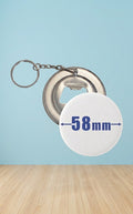 Chapita llavero de 58mm pack de 100 unidades