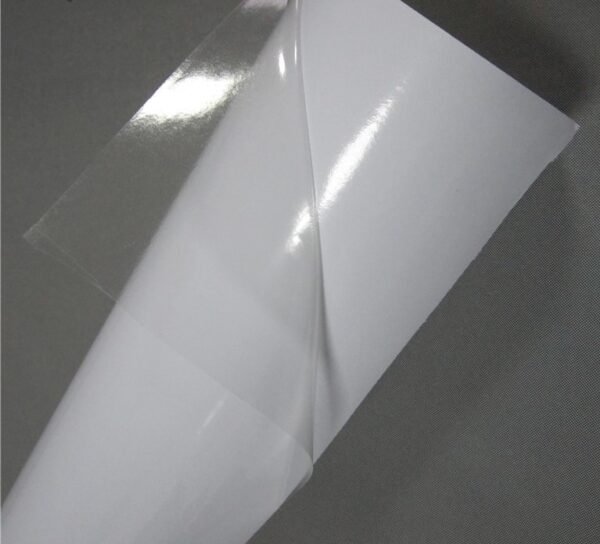 Vinilo PVC adhesivo de Impresión Transparente Brillante Metro/Rollo en Fluxi