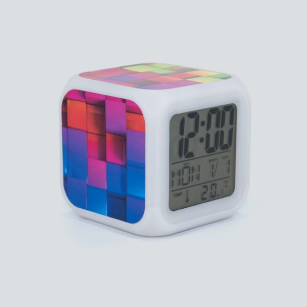 Reloj despertador digital para sublimar en Fluxi